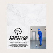 クリーナーサービス |清掃フロア 名刺 (外部フラット)