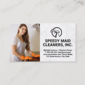 クリーナーサービス | Woman Cleaning Consto 名刺 (正面)