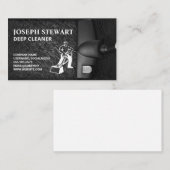 クリーナーロゴ | 深いカーペット清掃 名刺 (正面/裏面)