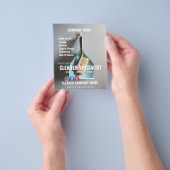 クリーナー専門家清掃ホームヘルパー チラシ (手)