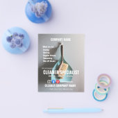 クリーナー専門家清掃ホームヘルパー チラシ (シングル)