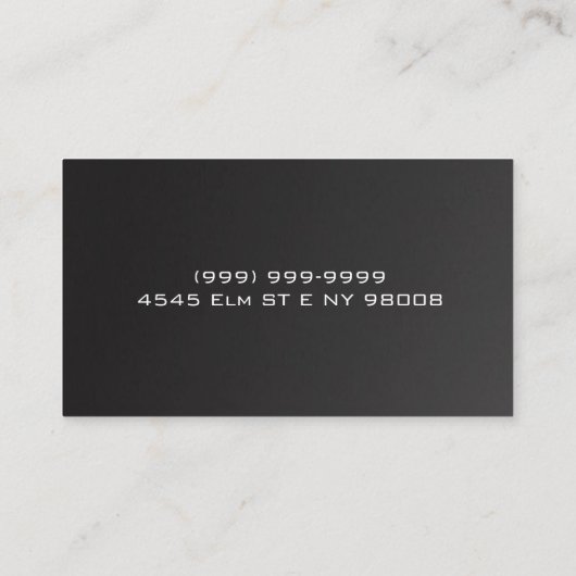 クリーナー、ドライクリーニングの名刺 名刺 (裏面)