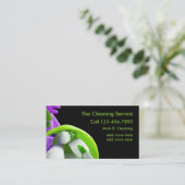 クリーニモダンングサービス強力 名刺 (スタンド正面)