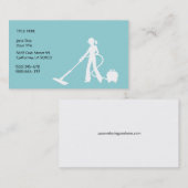 クリーニングおよび家計の名刺 名刺 (正面/裏面)