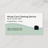クリーニングのサービス業のプロフィールカード 名刺 (正面)