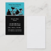 クリーニングのサービス業カード 名刺 (正面/裏面)