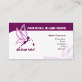 クリーニングのサービス業カード 名刺 (正面)