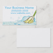 クリーニングのサービス業カード 名刺 (正面/裏面)