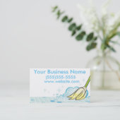 クリーニングのサービス業カード 名刺 (スタンド正面)