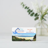 クリーニングのサービス業カード 名刺 (スタンド正面)