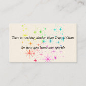 クリーニングのサービス業カード 名刺 (裏面)