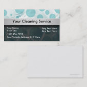 クリーニングのサービス業カード 名刺 (正面/裏面)