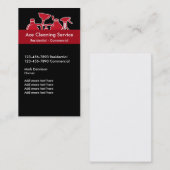 クリーニングのサービス業カード 名刺 (正面/裏面)