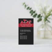 クリーニングのサービス業カード 名刺 (スタンド正面)