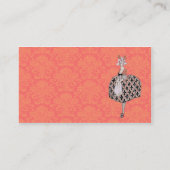 クリーニングのサービス業カード 名刺 (裏面)