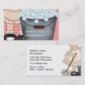 クリーニングのサービス業カード 名刺 (正面/裏面)