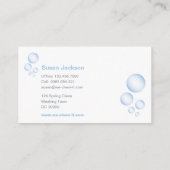 クリーニングのサービス業カード 名刺 (裏面)