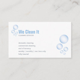 クリーニングのサービス業カード 名刺