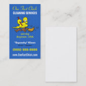 クリーニングのサービス業カード 名刺 (正面/裏面)
