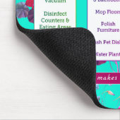 クリーニングのスケジュール及び断言のフェミニンな花柄 マウスパッド (コーナー)