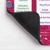 クリーニングのスケジュール及び断言のフェミニンな花柄 マウスパッド (コーナー)