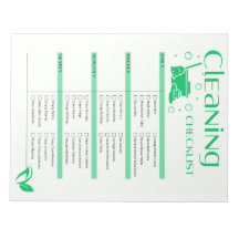 クリーニングのチェックリスト、雑用のグラフ、ホームクリーニング