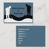 クリーニングの名刺のテンプレート 名刺 (正面/裏面)