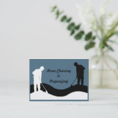 クリーニングの名刺のテンプレート 名刺 (スタンド正面)