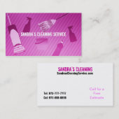 クリーニングの名刺 名刺 (正面/裏面)