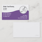 クリーニングの名刺 名刺 (正面/裏面)