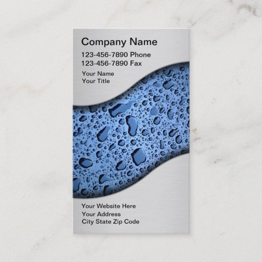 クリーニングの名刺 名刺 (正面)