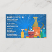 クリーニングの衛生化ツール | メイド | クリーナー 名刺 (正面)
