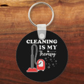 クリーニングはセラピーハウスキーパーハウスキーピングクリーン キーホルダー (正面)