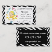 クリーニングは女中の名刺を整備します 名刺 (正面/裏面)