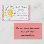 クリーニングは女中の名刺を整備します 名刺 (正面/裏面)