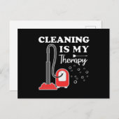 クリーニングイズセラピーハウスキーパーハウスキーピングクリーン インビテーションポストカード (正面/裏面)