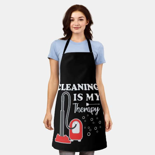 クリーニングイズセラピーハウスキーパーハウスキーピングクリーン エプロン (着用した状態)