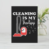 クリーニングイズセラピーハウスキーパーハウスキーピングクリーン サンキューカード (スタンド正面)