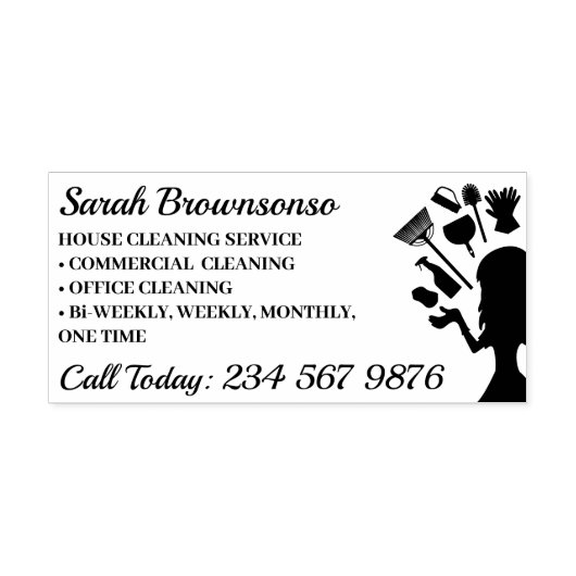 クリーニングエレガント黒 セルフインキングスタンプ (デザイン)