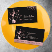 クリーニングオフィスサービスメイドハウスキーピングバラ 名刺