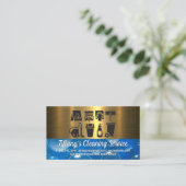 クリーニングサプライのアイコン | シャボン 名刺 (スタンド正面)