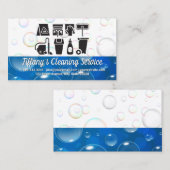 クリーニングサプライのアイコン |バブル 名刺 (正面/裏面)
