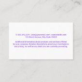 クリーニングサプライイラスト 名刺 (裏面)