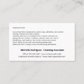 クリーニングサービスのアイコン | シャボン玉と水玉 名刺 (裏面)