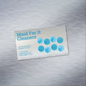 クリーニングサービスのアイコン マグネット名刺 (インサイチュ)