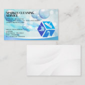 クリーニングサービスのアイコン | 住宅用メイド | 名刺 (正面/裏面)