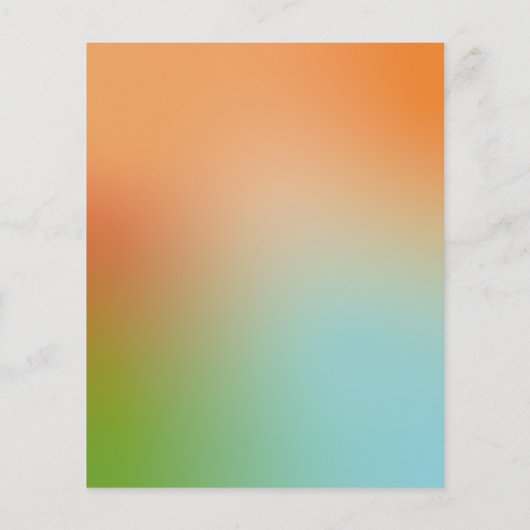 クリーニングサービスのホログラフィック勾配価格表 チラシ (裏面)