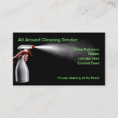 クリーニングサービスのミニマリスト名刺 名刺 (正面)