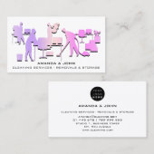 クリーニングサービスの削除ストレージカスタムロゴ 名刺 (正面/裏面)