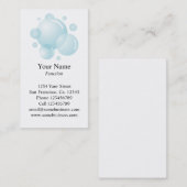 クリーニングサービスの名刺テンプレート |垂直 名刺 (正面/裏面)